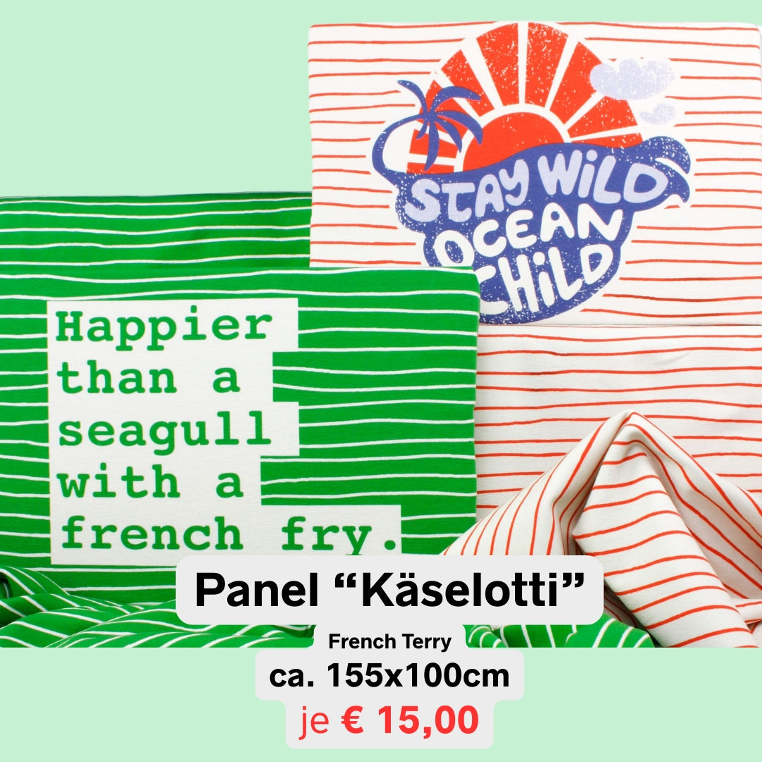 Stoffpanel French Terry by Käselotti weiß