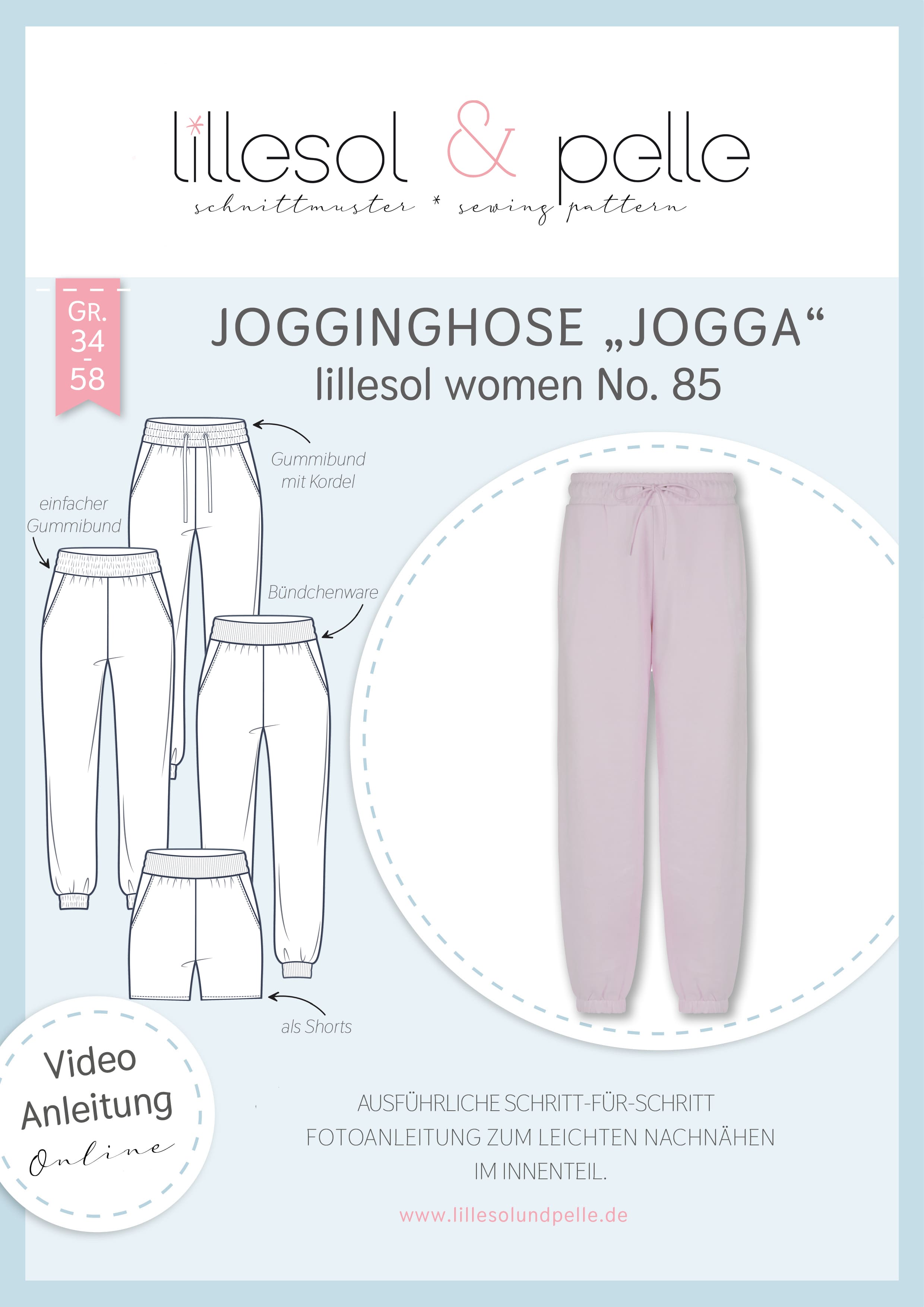 Papierschnittmuster Jogginghose "Jogga" Damen